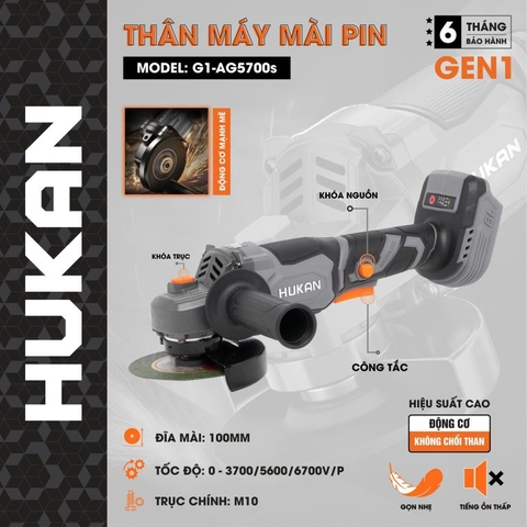 Thân máy mài pin Hukan G1-AG5700S
