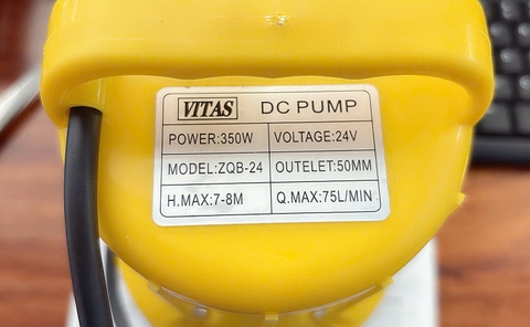 Máy bơm chìm thân nhựa VITAS 24V-350W