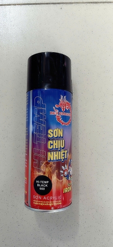 Sơn xịt chịu nhiệt đen 660