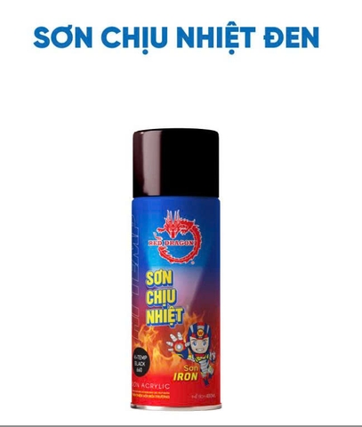 Sơn xịt chịu nhiệt đen 660
