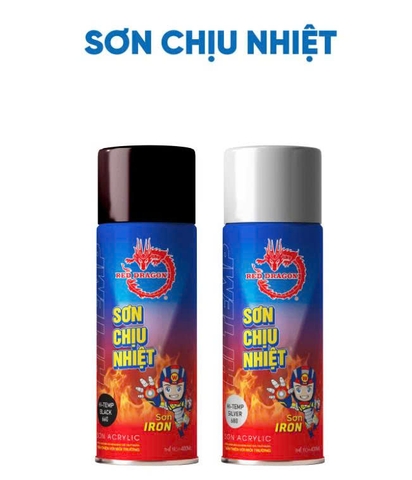 Sơn xịt chịu nhiệt đen 660