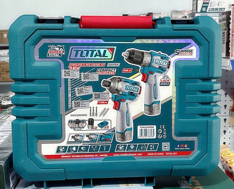 Combo máy khoan và máy siết vít Total 16V