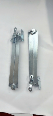 Chống ngắn -Tay nâng compass sắt xi trắng (Cặp)