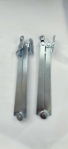 Chống ngắn -Tay nâng compass sắt xi trắng (Cặp)