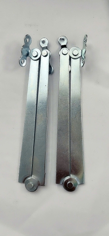 Chống ngắn -Tay nâng compass sắt xi trắng (Cặp)
