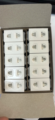 Ổ cắm đơn có màng che WEV1081SW