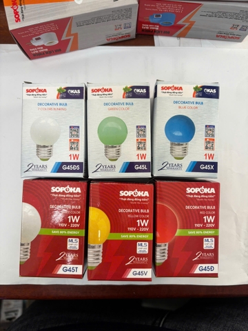 Bóng đèn LED trang trí G45X (xanh dương)