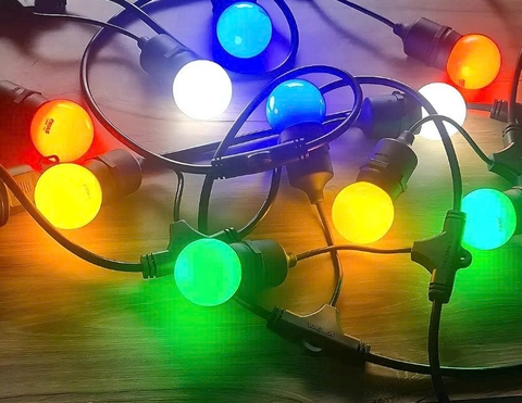 Dây bóng đèn trang trí 5m 10 đuôi thả Sopoka
