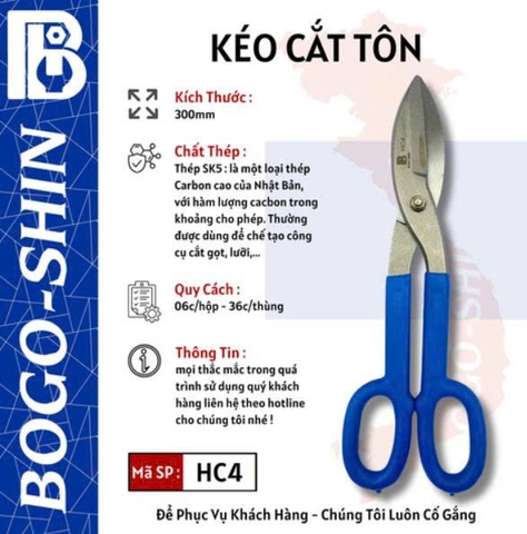 Kéo cắt tôn Bogo-Shin