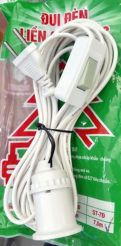 Đui đèn liền công tắc dây 7m Neesanta