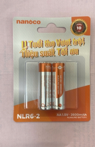 Pin AA Alkaline 1,5V 2.600mAh NLR62
