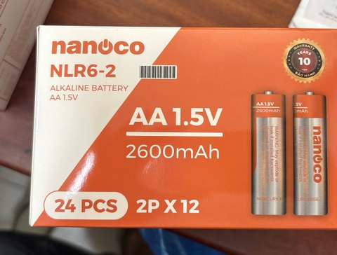 Pin AA Alkaline 1,5V 2.600mAh NLR62