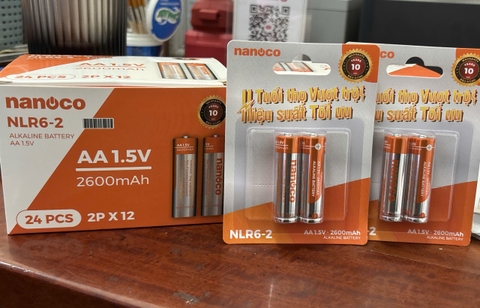 Pin AA Alkaline 1,5V 2.600mAh NLR62