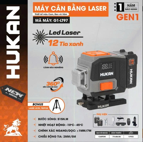 Máy cân bằng laser 12 line (kèm chân) G1-LT97