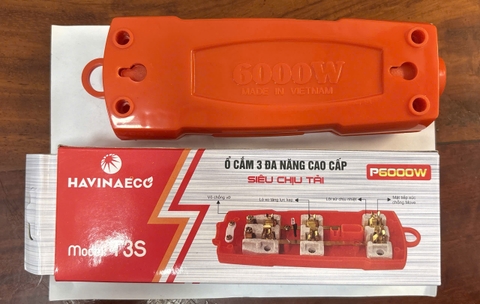 Ổ cắm 3 lỗ cam chịu tải 6000W