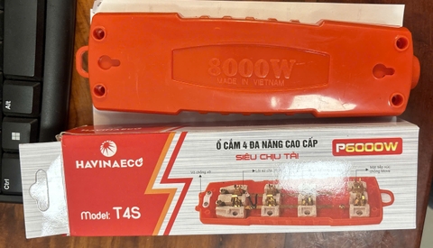 Ổ cắm 4 lỗ cam chịu tải 6000W