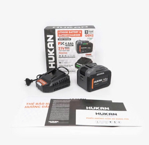 Combo pin Hukan FX4500 + sạc 1.5Ah Gen 2