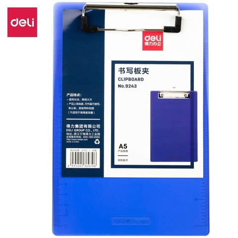 Trình kí nhựa A5 deli 9247