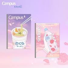 Vở kẻ ngang Campus 200tr có chấm Kawaii NBBKWI200