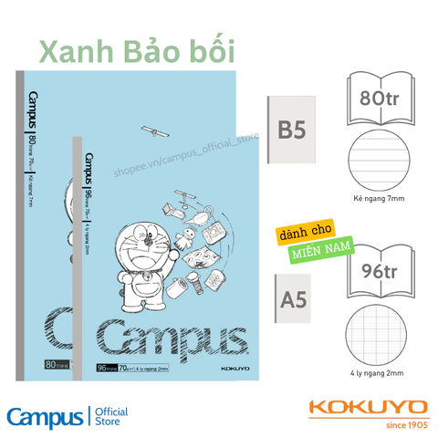 Vở campus 80 trang B5L80DOR - 03