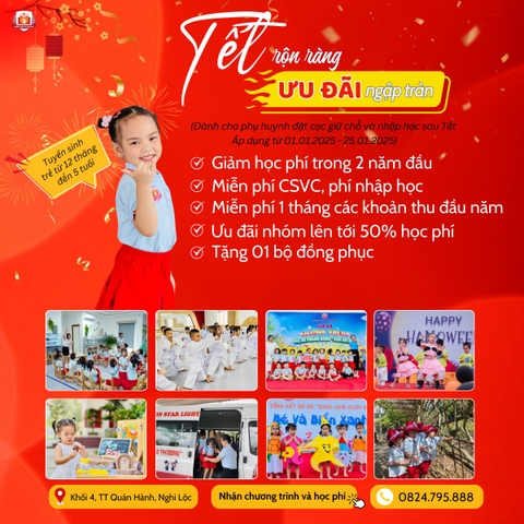 Cơ Hội Nhận Học Bổng Tại Trường Mầm Non Starlight Trong Năm Mới 2025