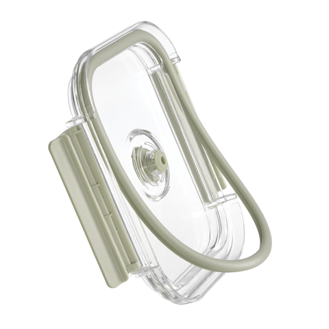 Hộp thủy tinh Vuông Nikko Valve Nắp 2 chấu có lổ thoát hơi Inochi 520ml