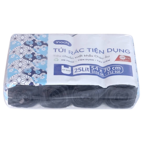 Lô túi rác Đen tiện dụng Soji ( 4 cuộn ) Inochi