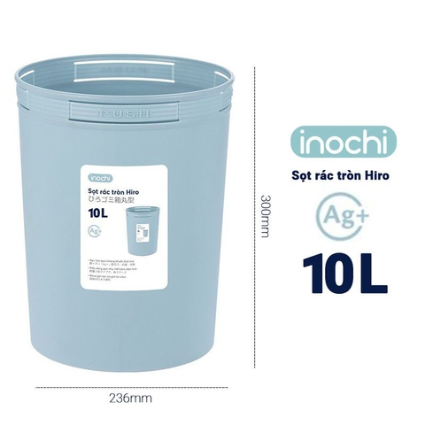 Sọt rác Hiro 10L Inochi 10EA