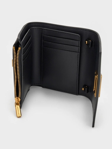 Edna Turn-Lock Knotted-Strap Wallet