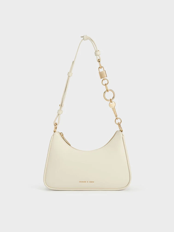 Lock & Key Chain Shoulder Bag