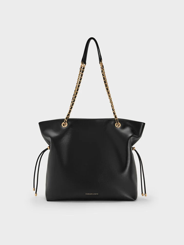 Arya Braided-Strap Double-Handle Tote Bag