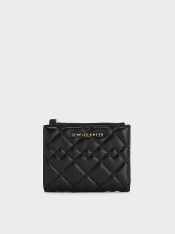 Duo Metallic Quilted Short Wallet