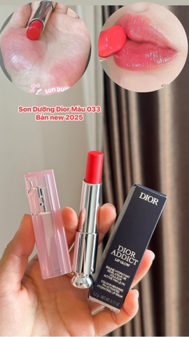 Son Dưỡng Dior Addict Lip Glow 033 Coral Pink Màu Hồng San Hô