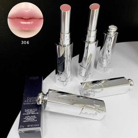 Son Dưỡng Dior Addict Glass Ultra-Shine and Hydrating Lip Gloss Stick 306 Rose Charms