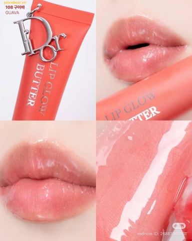 Son Dưỡng Dior Addict Lip Glow Butter 108 Guava Màu Hồng Guava
