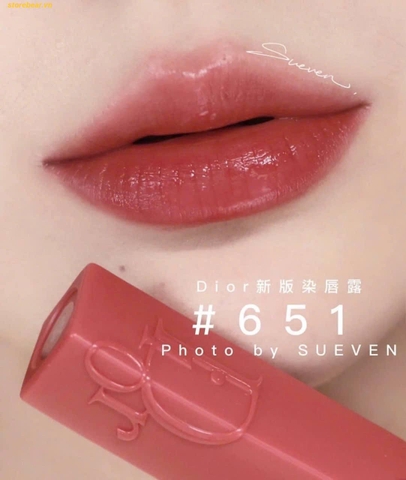 Son Dior Addict Lip Tint Tatto 651 Màu Hồng - Fullbox