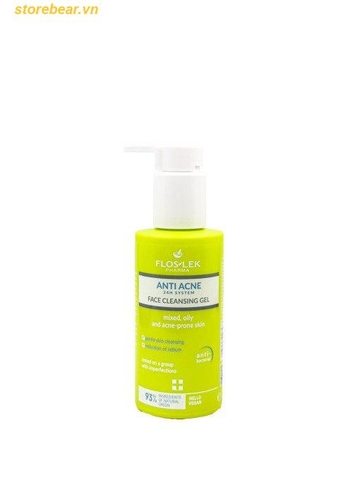 Sữa rửa mặt Floslek ANTI ACNE SYSTEM FACE CLEANSING GEL 125ml