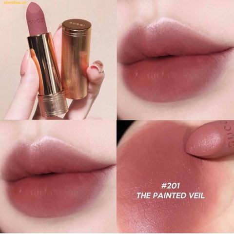 Son Gucci The Painted Veil Rouge Mat Lipstick 201 – Cam đất