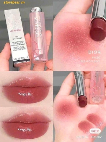 Son Dưỡng Dior Addict Lip Glow – Màu 020 Mahogany Nâu Gạch