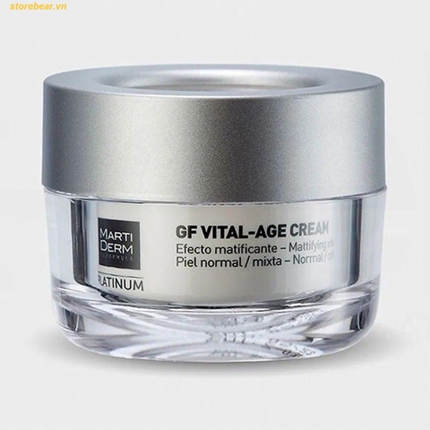 Kem Dưỡng Hỗ Trợ Phục Hồi, Trẻ Hóa Da Martiderm Platinum GF Vital Age Cream Normal/Mixed Skin 50ml
