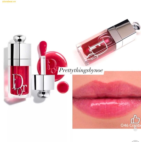 Son Dưỡng Dior Addict Lip Glow Oil Màu 046 Cranberry hồng đỏ dâu