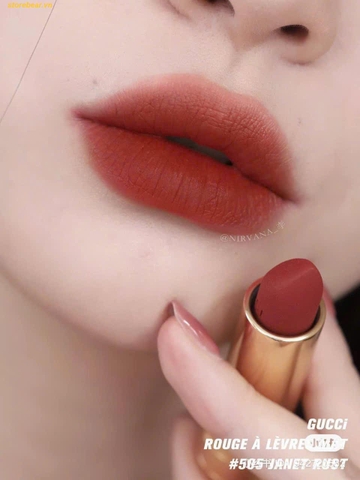 Son Gucci Matte Limited 505 Janet Rust - Đỏ Đất Phiên Bản Giới Hạn