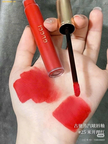 Son Kem Gucci 25 Goldie Red ĐỎ TƯƠI Fullbox