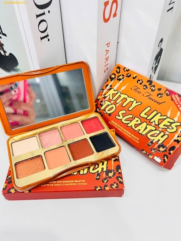 Phấn Mắt 8 Ô Too Faced Kitty Likes To Scratch Mini Eye Shadow Palette - Fullbox