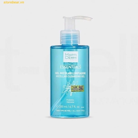 Gel Rửa Mặt Cho Mọi Loại Da - Martiderm Essentials Micellar Cleansing Gel 200ml