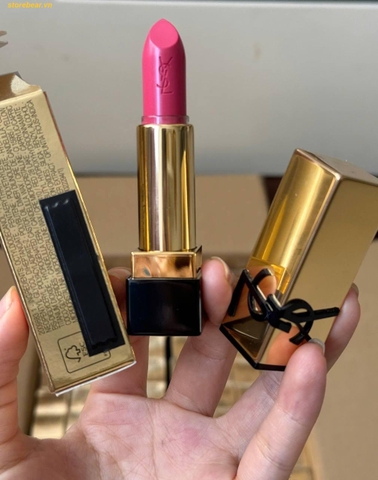 Son YSL Pur Couture Caring Satin Lipstick P2 Rose No Taboo Màu Son Hồng Tím