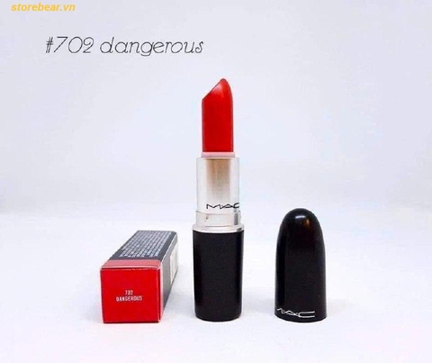 Son MAC Dangerous 702 Màu Đỏ Cam