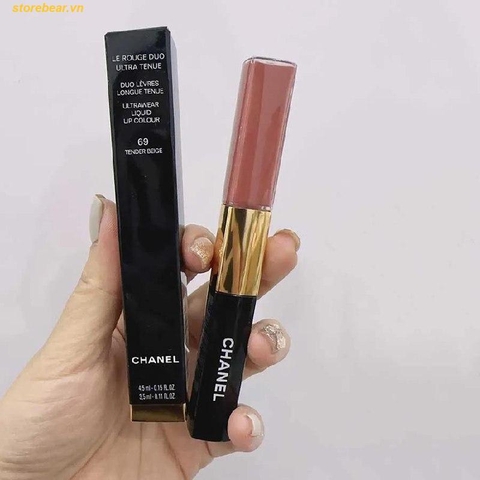 Son Kem Chanel Le Rouge Duo Ultra Tenue Ultrawear Liquid 69 Tender Beige
