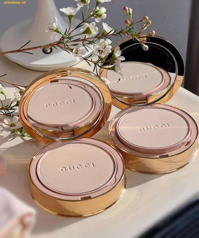 Phấn Phủ Gucci Poudre de Beauté  - Mat Naturel 00 Trắng sáng, 01 Trắng tự nhiên