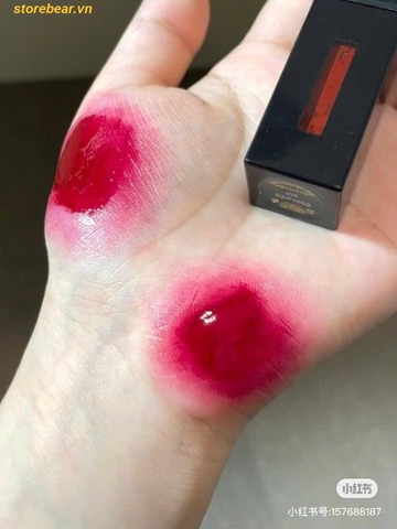 Son Kem YSL Vernis À Lèvres Water Stain – Màu 409 Burgundy Vibes Đỏ Rượu